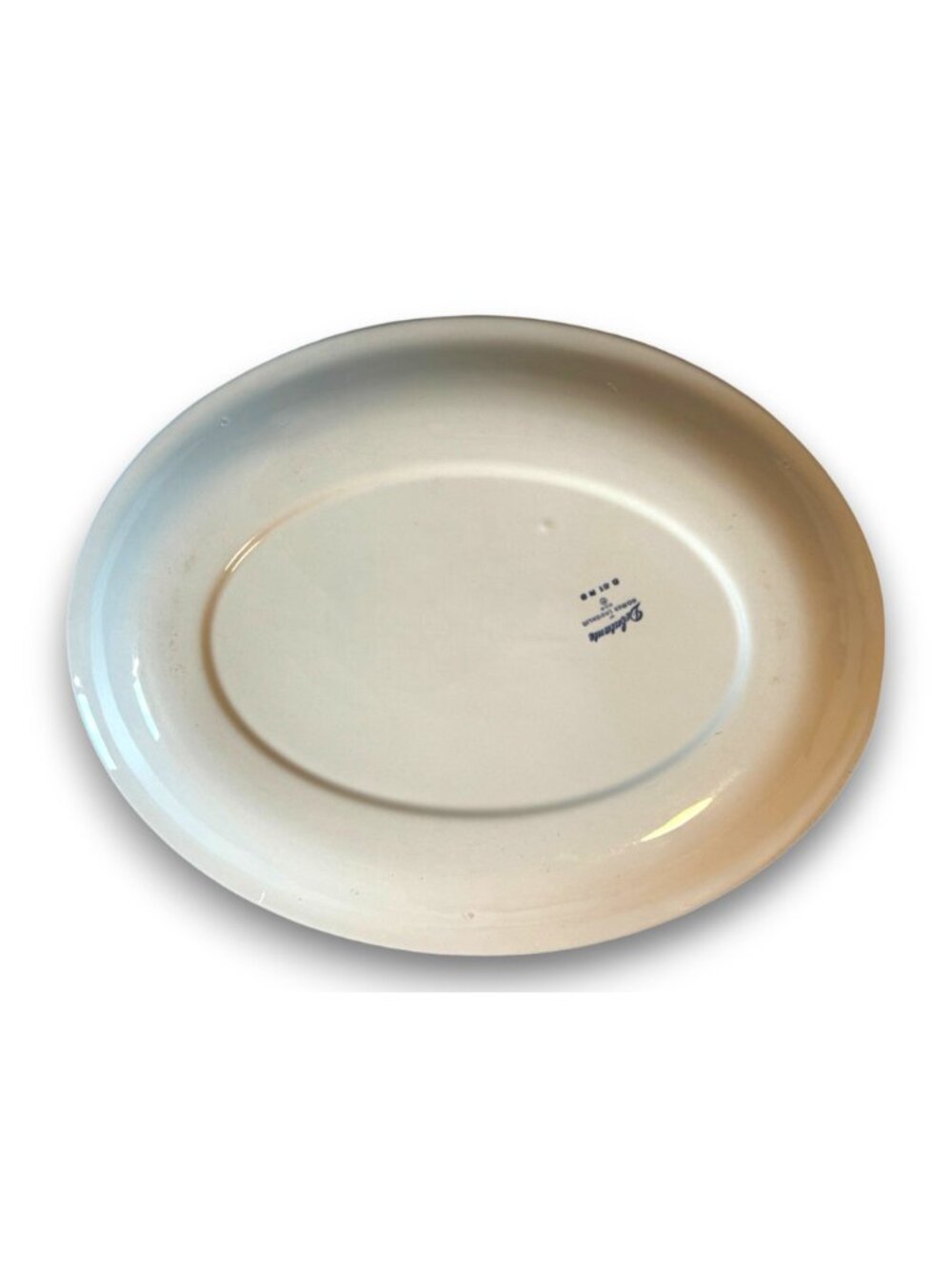 Vintage Homer Laughlin Debutante Oval Serving Platter White Floral 14 Inch - Picture 5 of 10